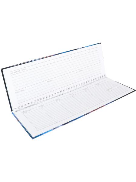 Планинг недат 56 л. НЕИЗВЕДАННЫЙ КОСМОС-1 7БЦ, 105х290, гребень + 5-ая краска золото