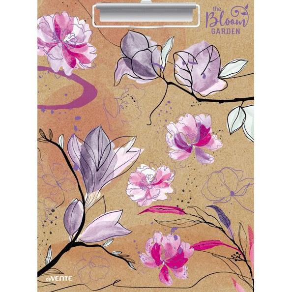 Планшет с зажимом "deVENTE. Bloom Garden" А4 картон толщина 2 мм, крафт бумага, тиснение фольгой