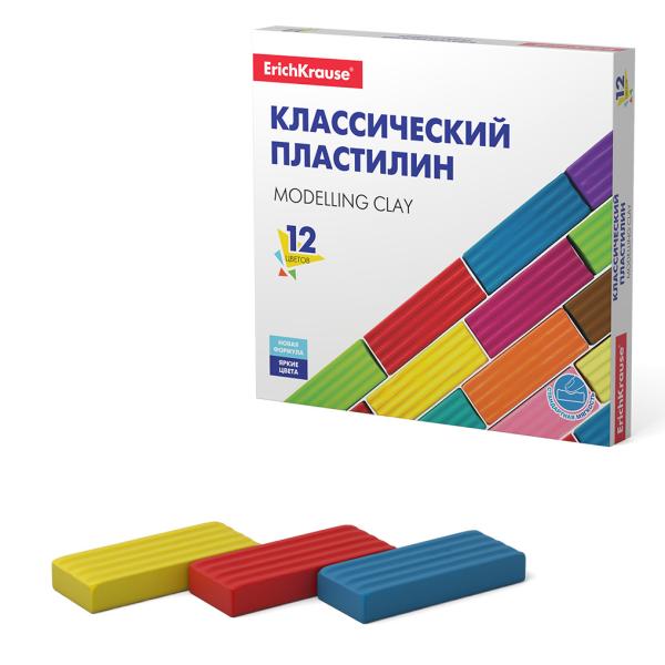 Пластилин 12 цв 192г ErichKrause Basic 50558