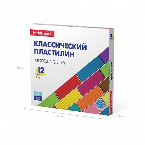 Пластилин 12 цв 192г ErichKrause Basic 50558