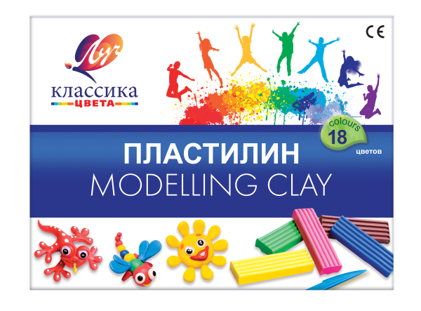 Пластилин 18 цв. Луч "Классика"