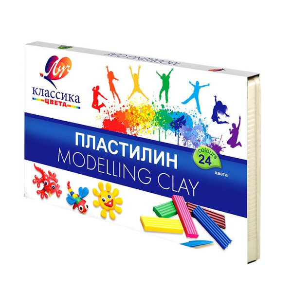 Пластилин 24 цв. Луч Классика