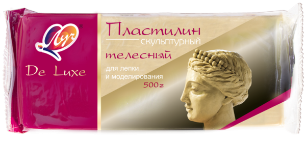 Пластилин скульптурный 500 гр (Телесного цвета)