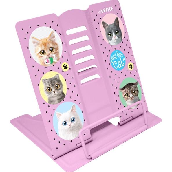 Подставка для книг метал. 20x19 см "deVENTE. Need More Cat" окрашенная, вес 430 г, с противоскользящ