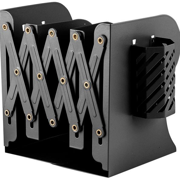 Подставка для книг метал. телескоп. 19x14,7x9 см "deVENTE. Slider" черная, вес 800 г