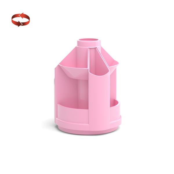 Подставка настольная вращающаяся ErichKrause® Mini Desk, Pastel, розовый