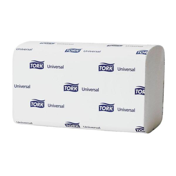 Полотенца бумажные  "Tork Universal" 1сл., белые, ZZ-сложение, 23*23см, 250 л