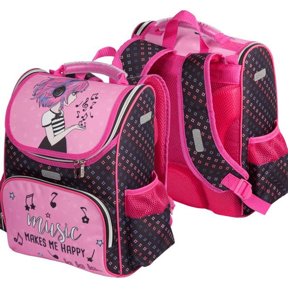 Ранец "Attomex. Lite. Music Girl" школьный жесткий 34x27x20 см (14 л) вес 830 г, эргономичная спинка