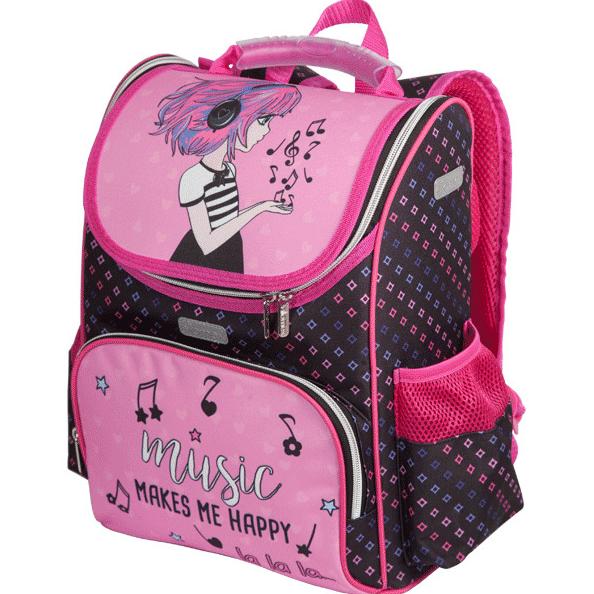 Ранец "Attomex. Lite. Music Girl" школьный жесткий 34x27x20 см (14 л) вес 830 г, эргономичная спинка