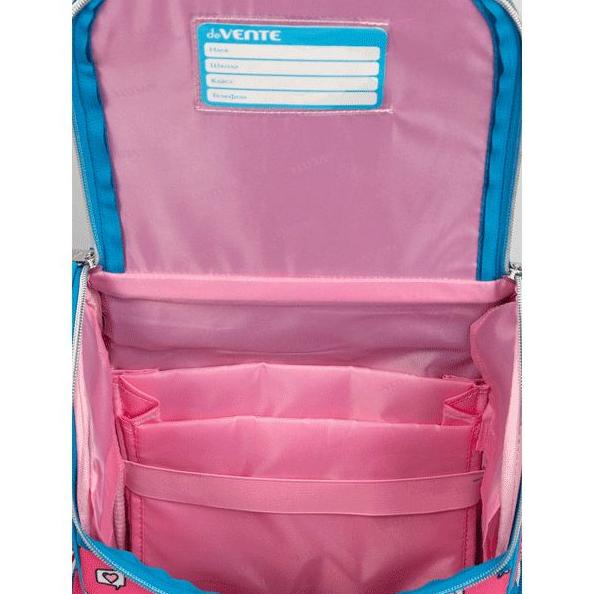 Ранец "deVENTE. Mini. Cat Princess" школьный жесткий 35x26x20 см (14 л) вес 800 г, 1 отделение на за