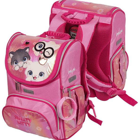 Ранец "deVENTE. Mini. Sweet Cats" школьный жесткий 35x26x20 см (14 л) вес 800 г, 1 отделение на замк