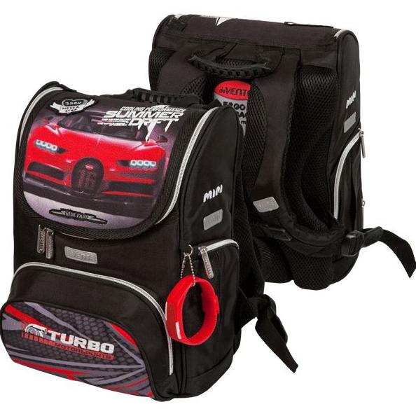 Ранец "deVENTE. Mini. Turbo" школьный жесткий 35x26x20 см (14 л) вес 800 г, 1 отделение на замке с к