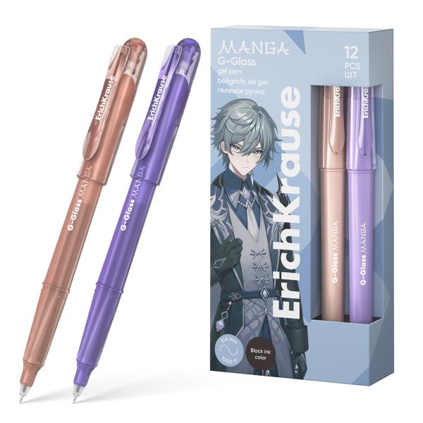 Ручка гелевая 0,5 мм ErichKrause G-Glass Stick Manga цвет чернил черный