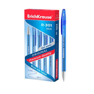 Ручка гелевая 0,5 мм ErichKrause® R-301 ORIGINAL Gel, синяя