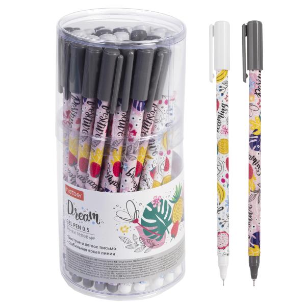 Ручка гелевая Dreams Синий 0,5мм чернила fast dry 36шт в пласт.стакане