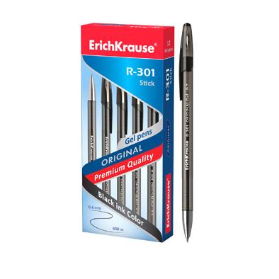 Ручка гелевая ErichKrause R-301 ORIGINAL Gel, 0,5 мм, черная
