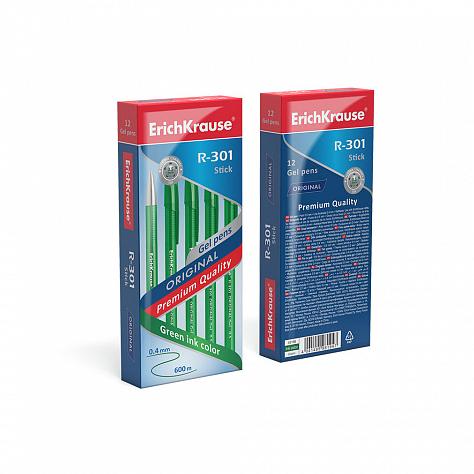 Ручка гелевая R-301 ORIGINAL Gel, 0,5 мм, зеленая