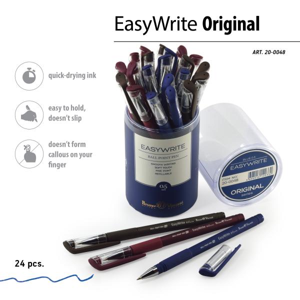 Ручка шариковая 0,5 мм "EasyWrite.ORIGINAL" синяя (3 цвета корпуса)