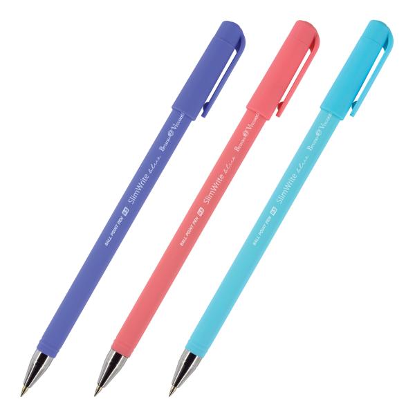 Ручка шариковая 0,5 мм "SlimWrite.JOY" синяя (3 цвета корпуса)