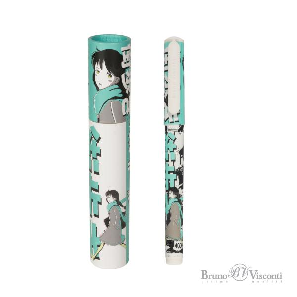Ручка шариковая 0,7 мм "DreamWrite. Manga Anime. City" в тубусе Синие чернила, 3 вида