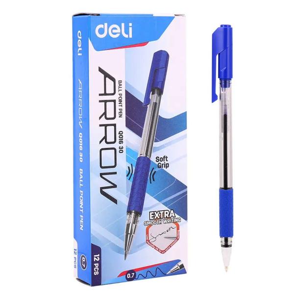 Ручка шариковая 0,7 мм DELI Arrow синяя
