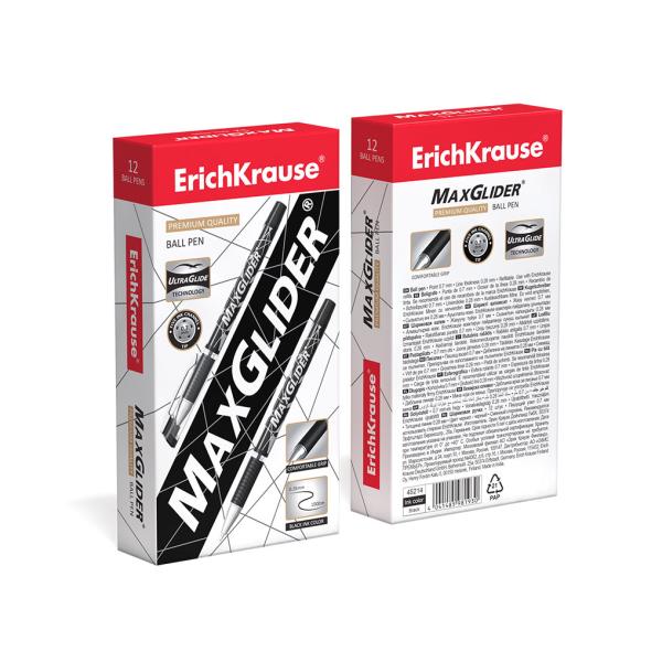 Ручка шариковая ErichKrause® MaxGlider®, Ultra Glide Technology, чёрная