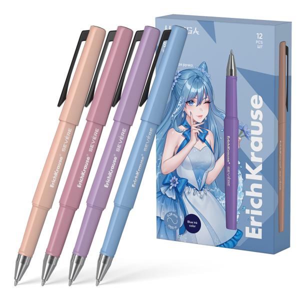 Ручка шариковая ErichKrause Severe Stick Manga 0.7, Super Glide Technology, цвет чернил синий (в кор