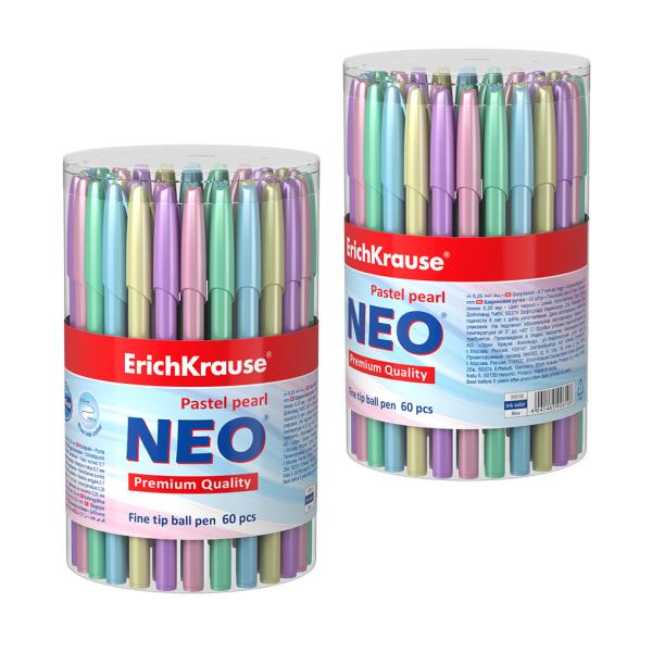 Ручка шариковая ErichKrause® Neo® Pastel pearl, цвет чернил синий