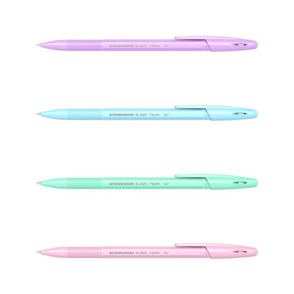 Ручка шариковая ErichKrause® R-301 Pastel Stick 0.7, цвет чернил синий (в коробке по 50 шт.)