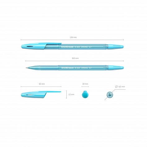 Ручка шариковая ErichKrause R-301 Spring Stick 0,7 мм СИНЯЯ