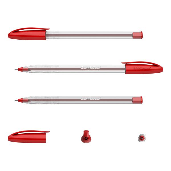 Ручка шариковая ErichKrause U-108 Classic Stick 1.0, Ultra Glide Technology, цвет чернил красный