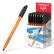 Ручка шариковая ErichKrause U-108 Stick Orange 0.7, Ultra Glide Technology, ЧЕРНАЯ
