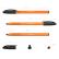 Ручка шариковая ErichKrause U-108 Stick Orange 0.7, Ultra Glide Technology, ЧЕРНАЯ