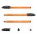 Ручка шариковая ErichKrause U-108 Stick Orange 0.7, Ultra Glide Technology, ЧЕРНАЯ