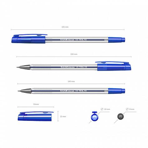 Ручка шариковая ErichKrause ULTRA L-10 СИНЯЯ