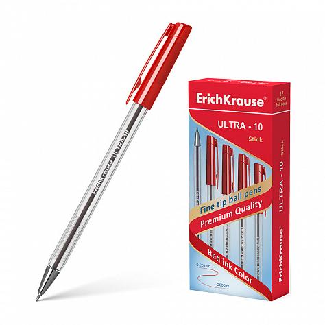 Ручка шариковая ErichKrause® ULTRA L-10, красная