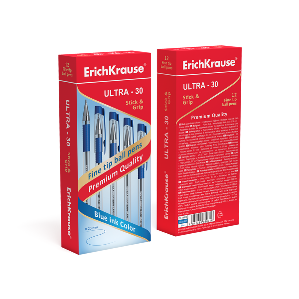 Ручка шариковая ErichKrause® ULTRA L-30 синяя