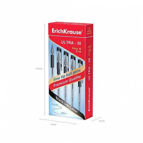 Ручка шариковая ErichKrause® ULTRA L-30, черная