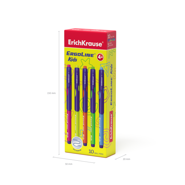 Ручка шариковая Ultra Glide ErgoLine Kids