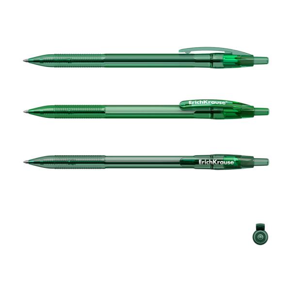 Ручка шариковая автомат. ErichKrause® R-301 Original Matic, 0,7 мм зеленая