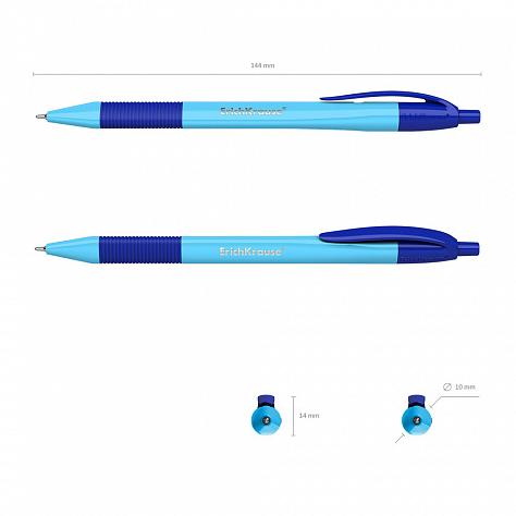 Ручка шариковая автомат. ErichKrause® U-209 Neon Matic&Grip 1,0 мм Ultra Glide Technology, синяя