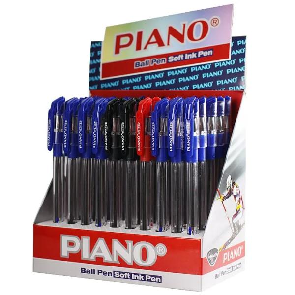 Ручка шариковая масляная 0,5 мм "Piano Classic" игольчатый наконечник, /3 цв.- синий, черный, красны