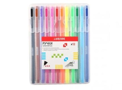Ручки капиллярные 12 цв, 0,4 мм, deVENTE Trio