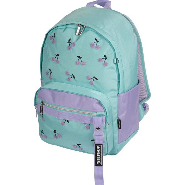 Рюкзак "deVENTE. Air Jump. Mint Cherry" подростковый 40x31x20 см (18 л) 500 г, текстильный, уплотнен