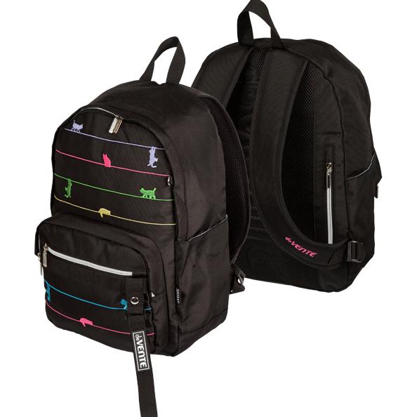 Рюкзак "deVENTE. Air Jump. Neon Cat" подростковый 40x31x20 см (18 л) 500 г, текстильный, уплотненная