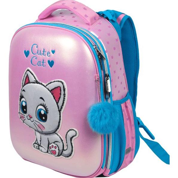 Рюкзак "deVENTE. Choice. Cute Cat" школьный жесткий 38x28x16 см (17 л) вес 1000 г, 1 отделение на мо