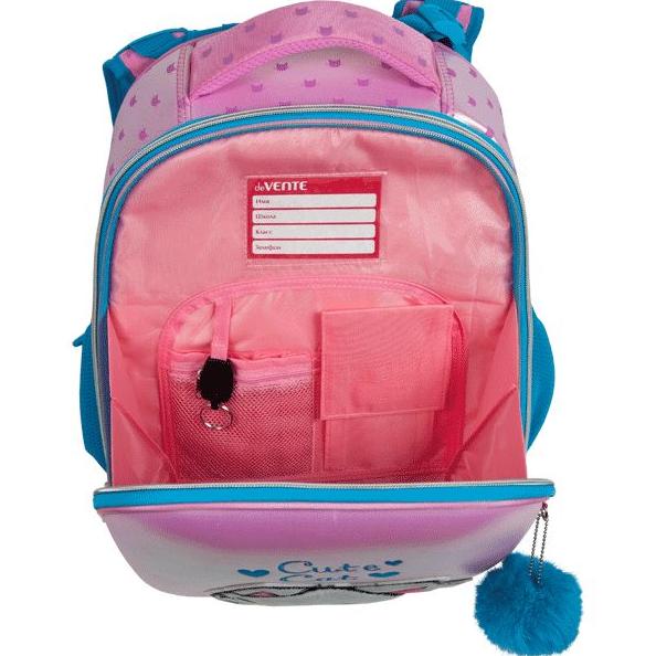 Рюкзак "deVENTE. Choice. Cute Cat" школьный жесткий 38x28x16 см (17 л) вес 1000 г, 1 отделение на мо