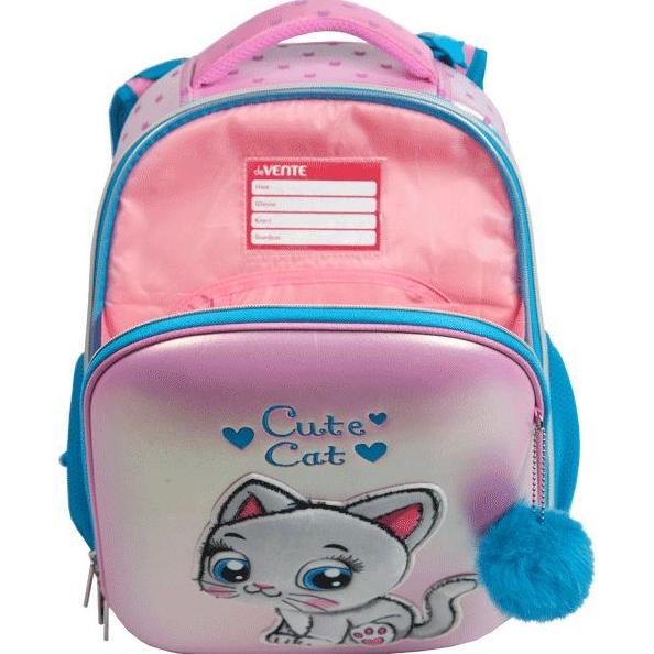 Рюкзак "deVENTE. Choice. Cute Cat" школьный жесткий 38x28x16 см (17 л) вес 1000 г, 1 отделение на мо