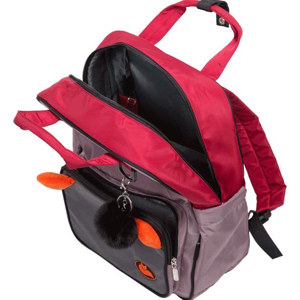 Рюкзак "deVENTE. Fluffy Ears. Fox" подростковый 39x32x14 см (16 л), вес 500 г, текстильный, эргономи