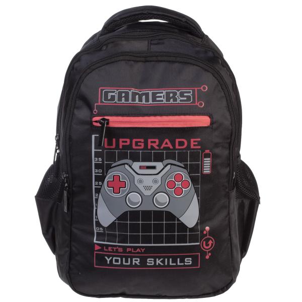 Рюкзак Hatber BASIC STYLE -Геймер- 41х30х15 см полиэстер светоотраж. 2 отд. 3 кармана